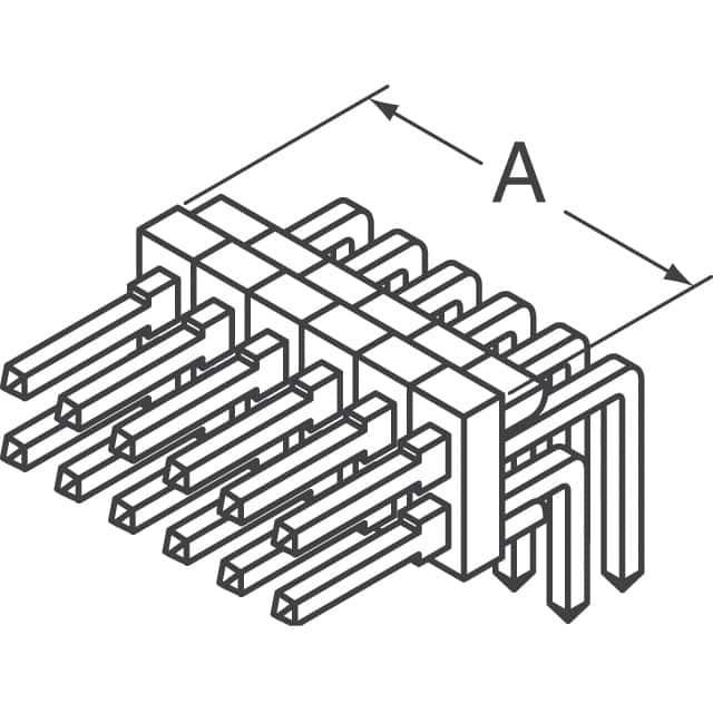 87230-7 TE Connectivity AMP Connectors  Embases à broches mâles